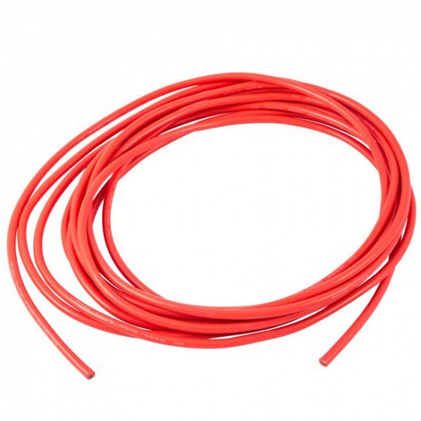 12AWG power cable with silicone isulation - red 1m.