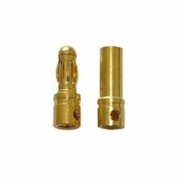 3.5mm gold plated bullet connectors (pair)