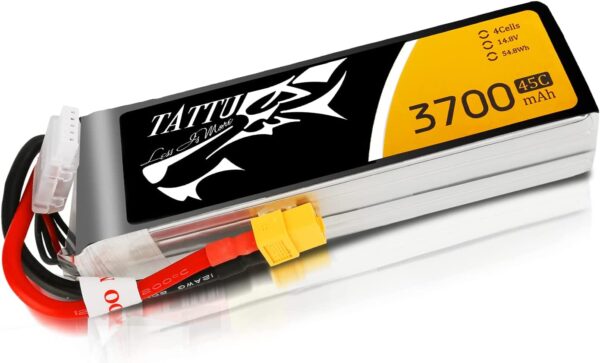 Battery 3700mAh 14.8V 45C 4S1P TATTU Gens Ace