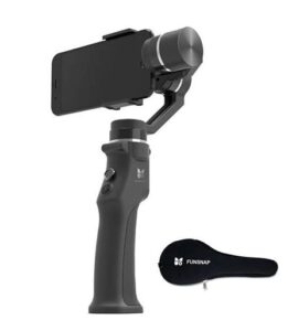 FUNSNAP Capture 3-Axis Brushless Handheld Gimbal Stabilizer for Smartphone + case