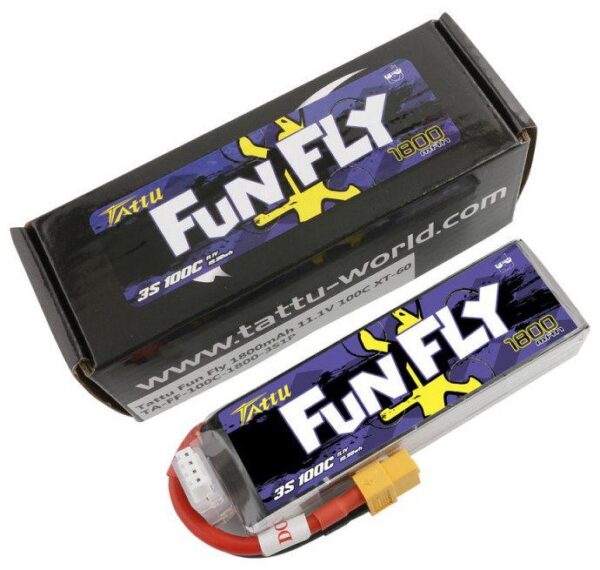 Battery Tattu Funfly 1800mAh 11.1V 100C 3S1P XT60