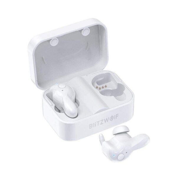 Безжични слушалки Blitzwolf BW-FYE1 Bluetooth 5.0 (бяло)