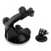 Durable suction cup mount for action cameras + adapter mount