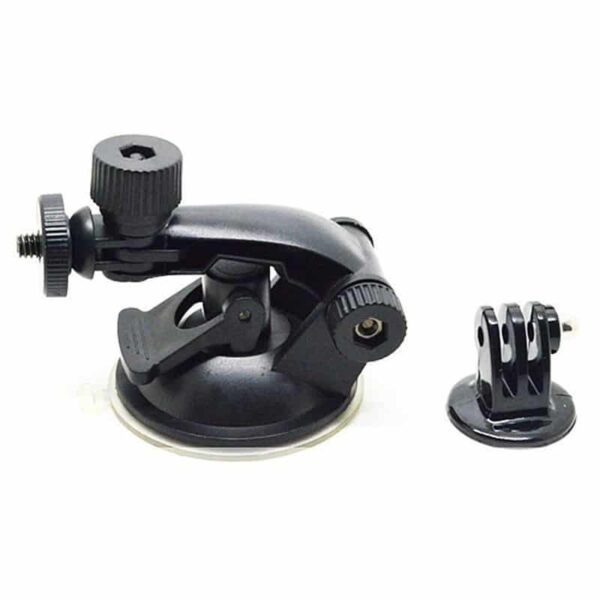 Durable suction cup mount for action cameras + adapter mount