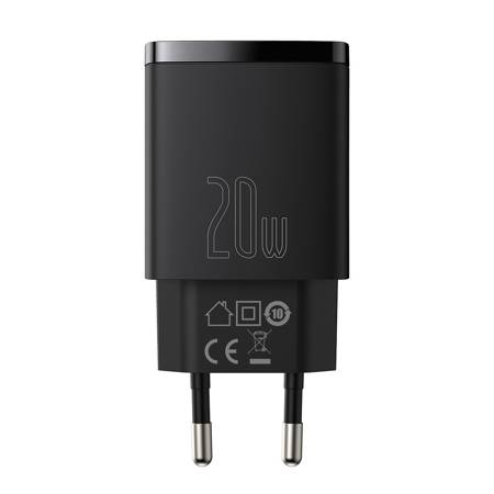 Адаптер/Зарядно за смартфон Baseus Compact, QC, USB, USB-C, 20W