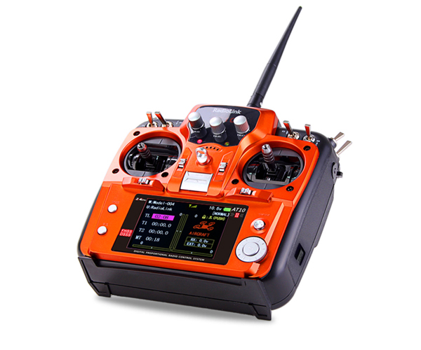 Radiolink AT10II 2.4G 12CH Transmitter Mode 2 + R12DS Receiver + PRM-01