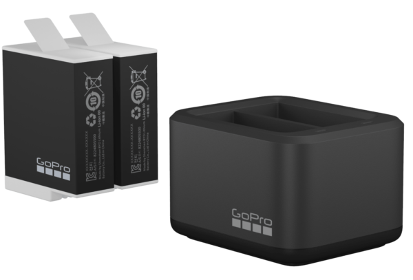 Dual Battery Charger + Enduro Batteries for Hero 11/Hero10/Hero9